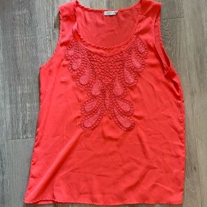 Jun & Ivy Embroidered Sleeveless Blouse
